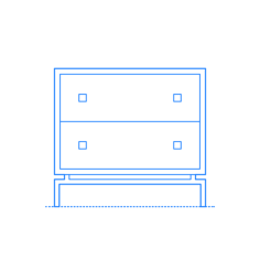 Furniture Nightstands Shagreen Nightstand Line Art Svg Vector, Free Vectors File